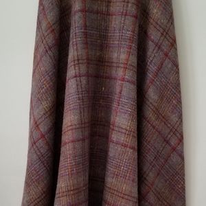 Heather Plaid A Line Skirt Size 5